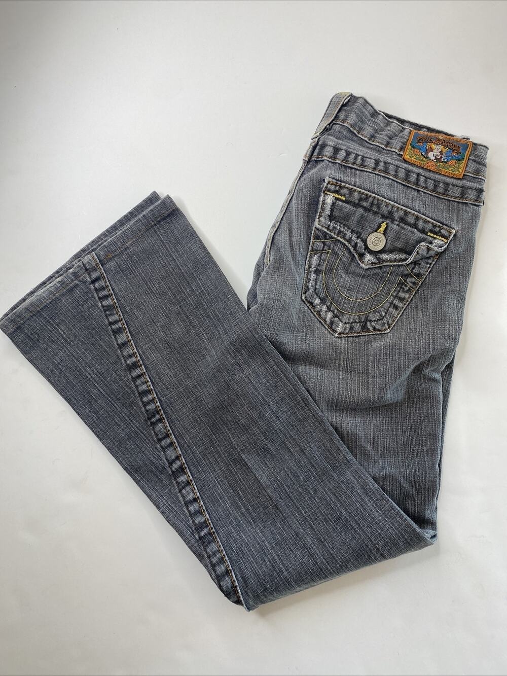 True Religion Womens Size 26 Blue Jeans Flare